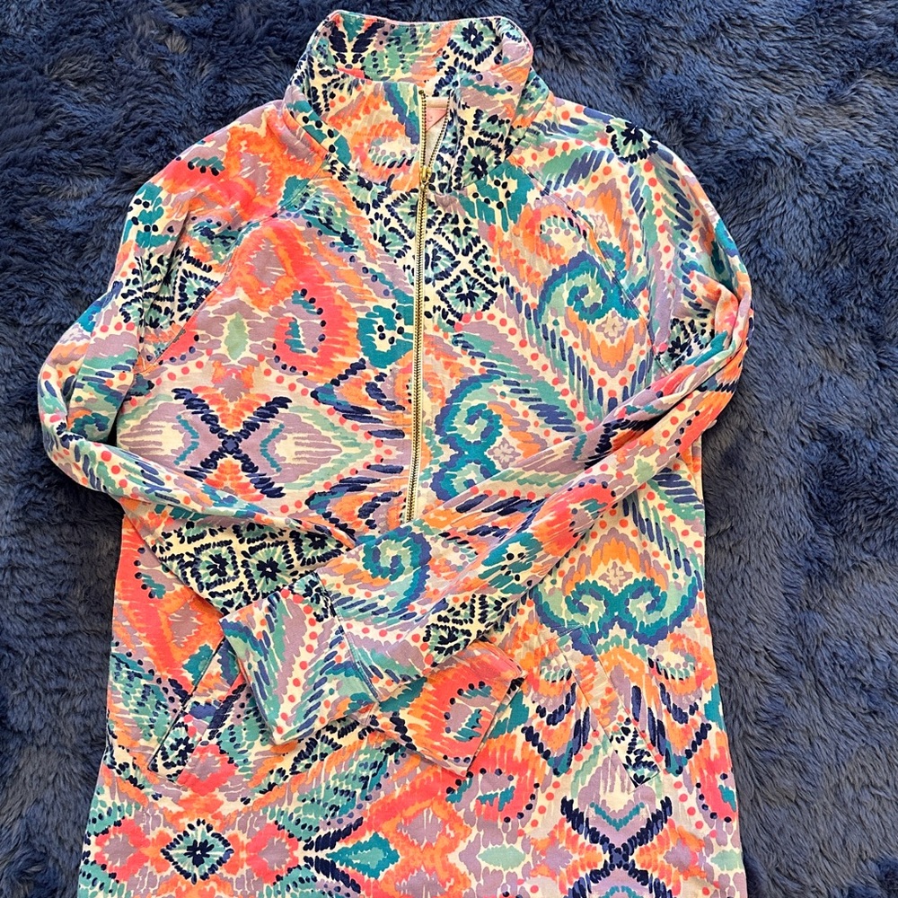 Lilly Colorful Patterned half zip - image 1